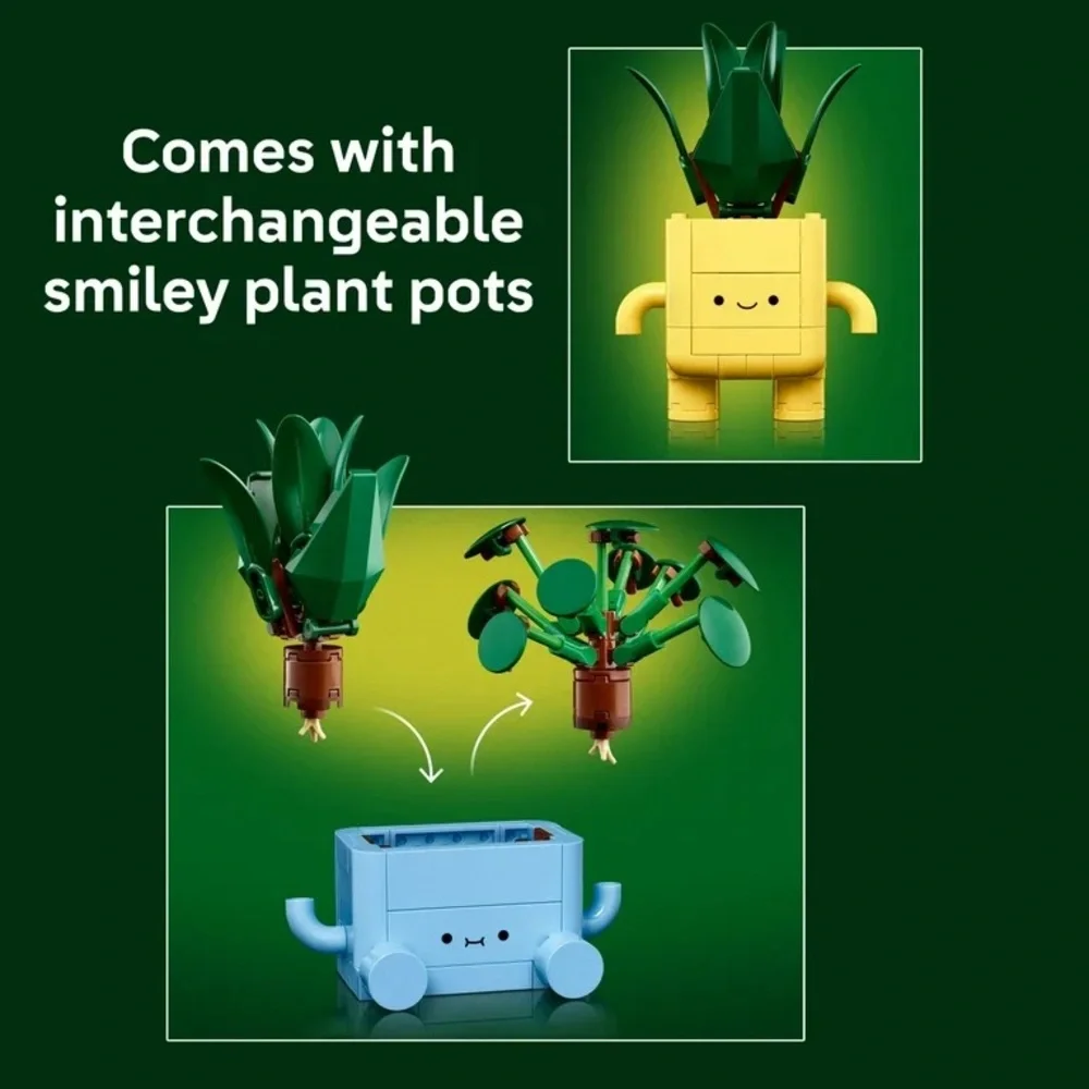 LEGO Botanicals Happy Plants Building Toy Baby Dracaena Pilea